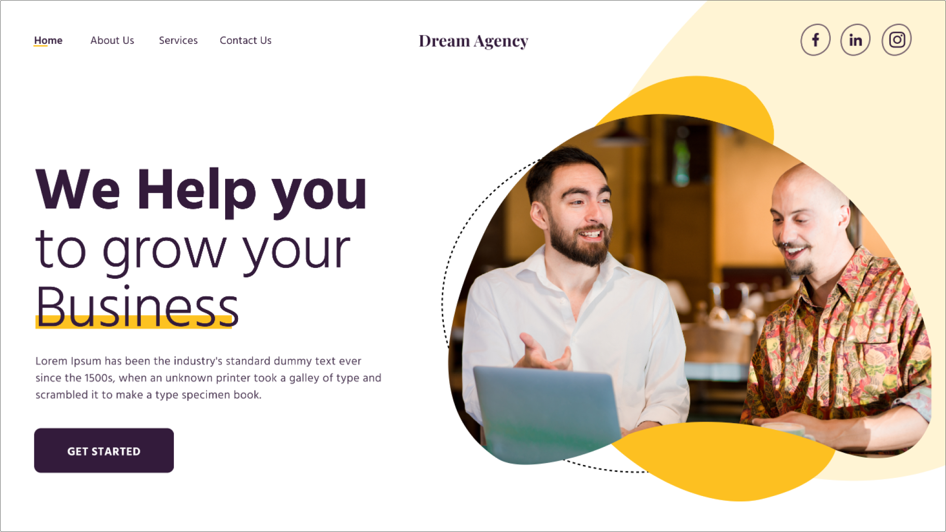 Screenshot of Figma’s straightforward brand guidelines landing page template