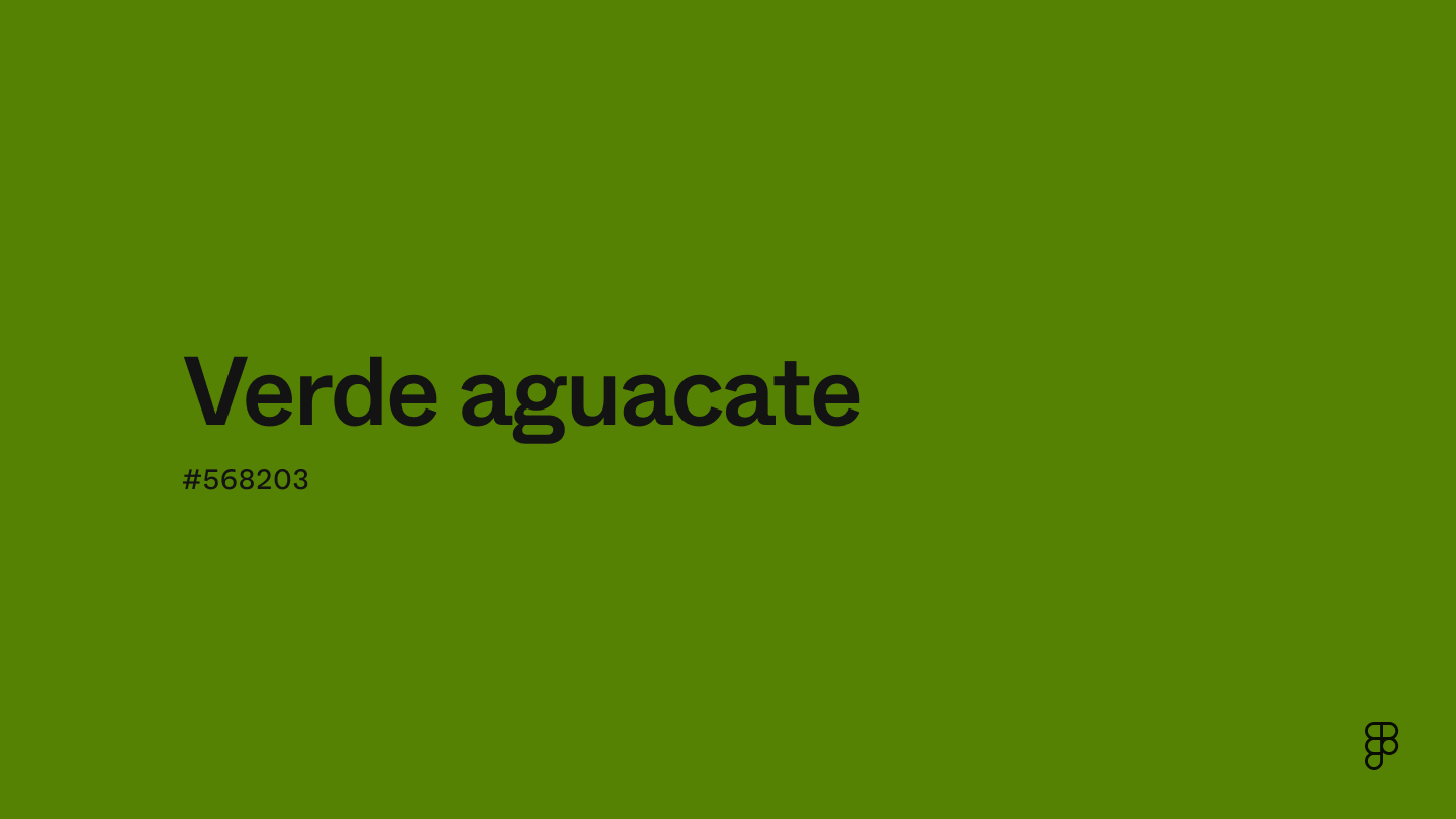 color Verde aguacate