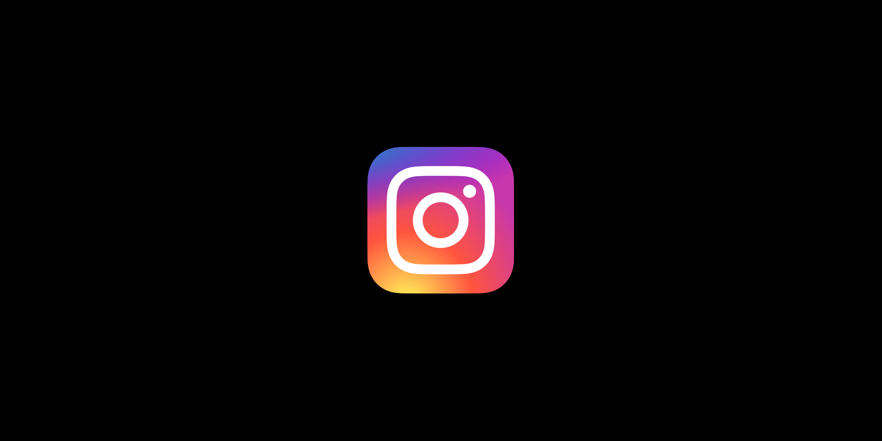 Abstract design illustration with an Instagram logo.