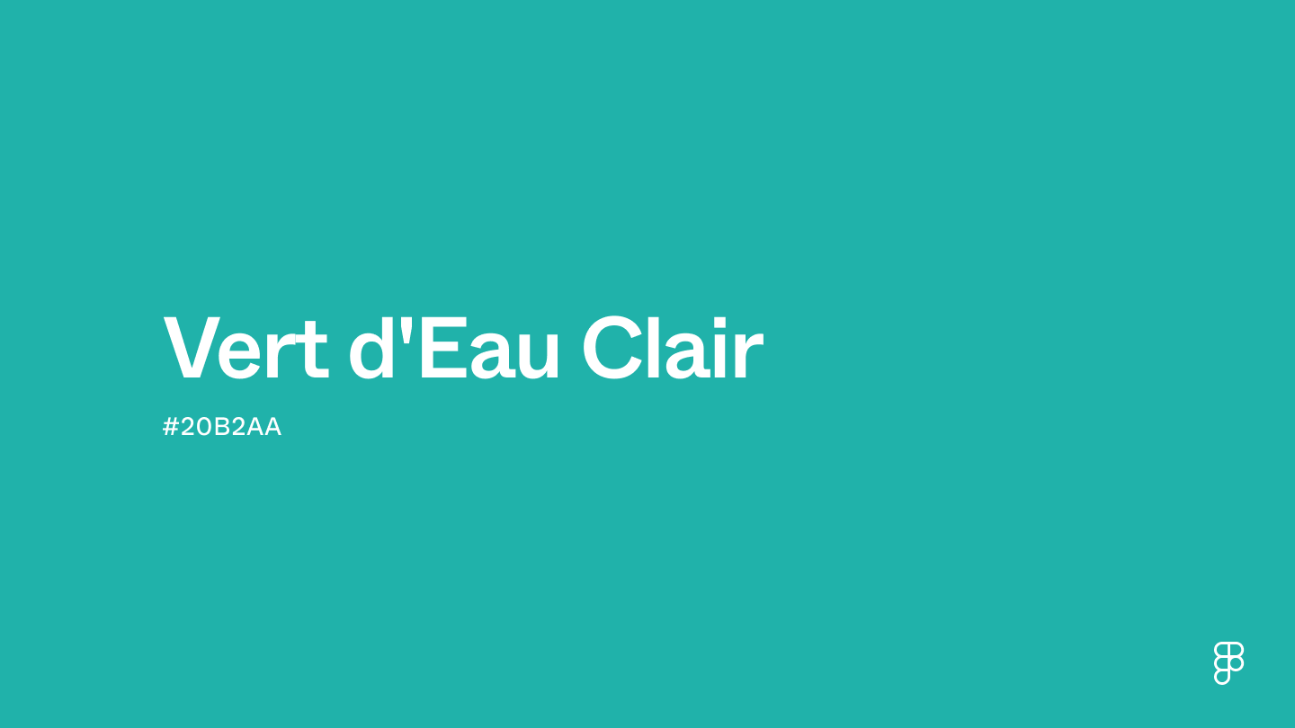 Vert d'eau clair color