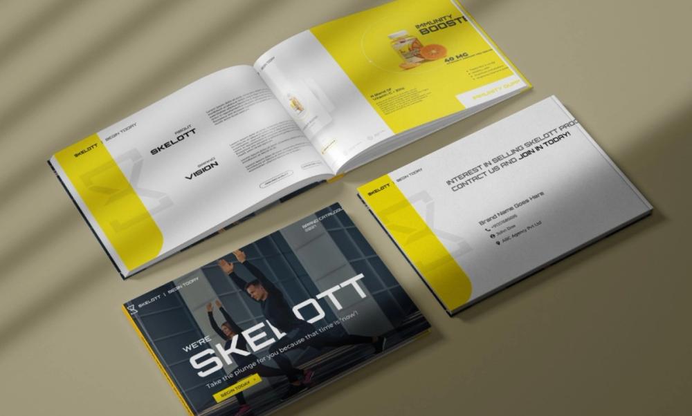 Screenshot of product catalog brochure