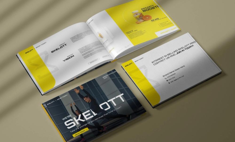 Screenshot of product catalog brochure