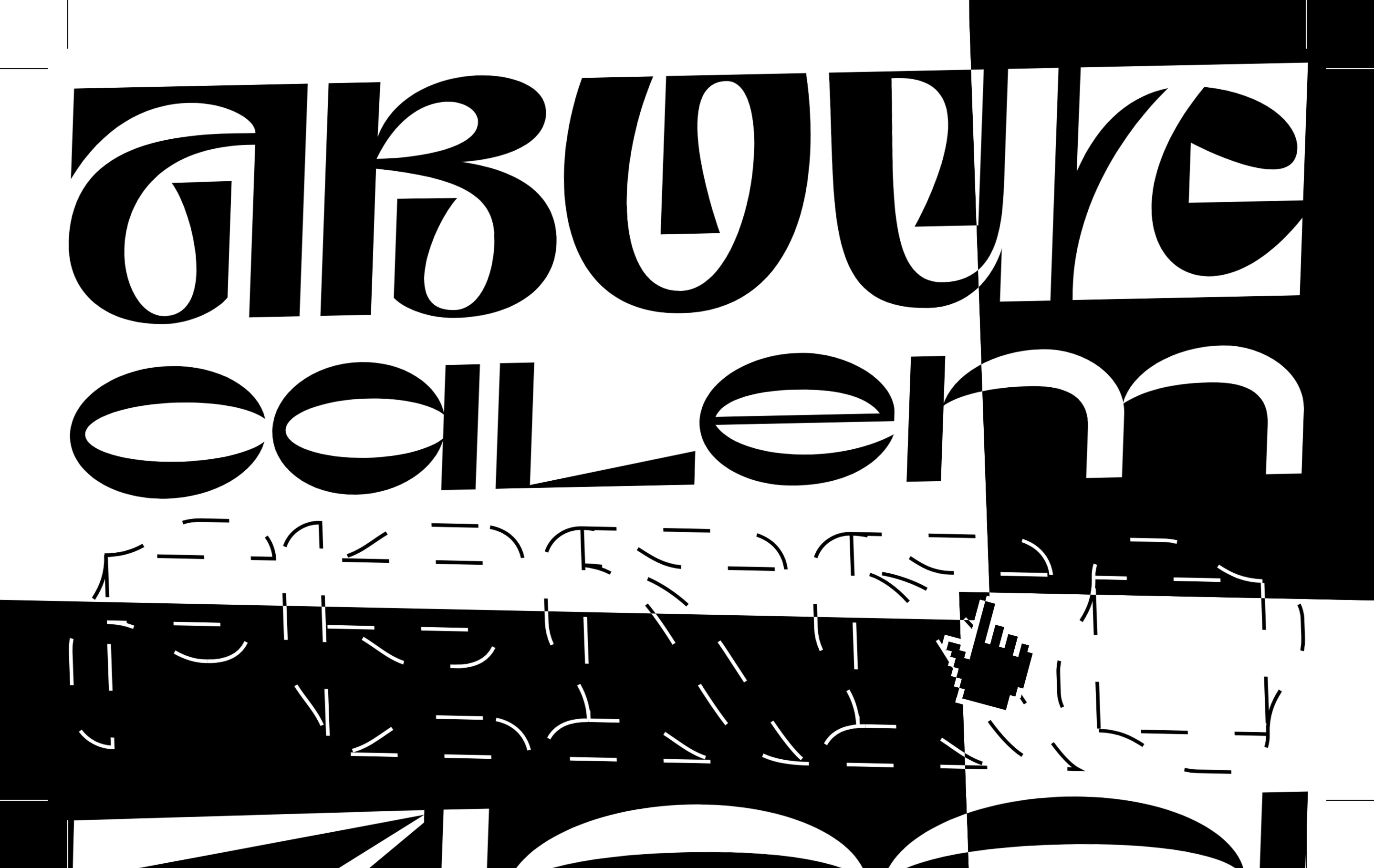 neo-brutalist web design example homepage