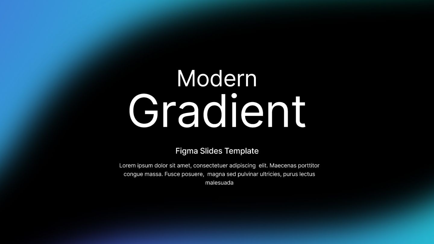 A modern gradient pitch deck.