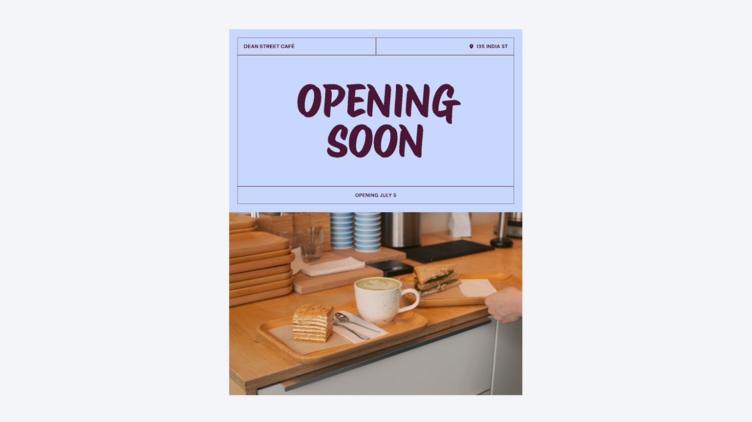 Modern restaurant FB ad design template