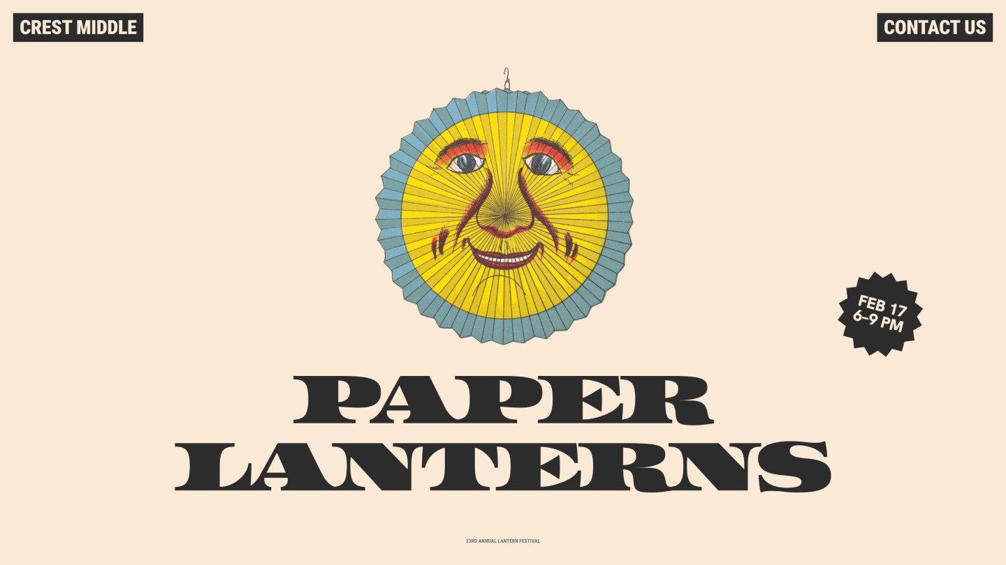 Community event website template.