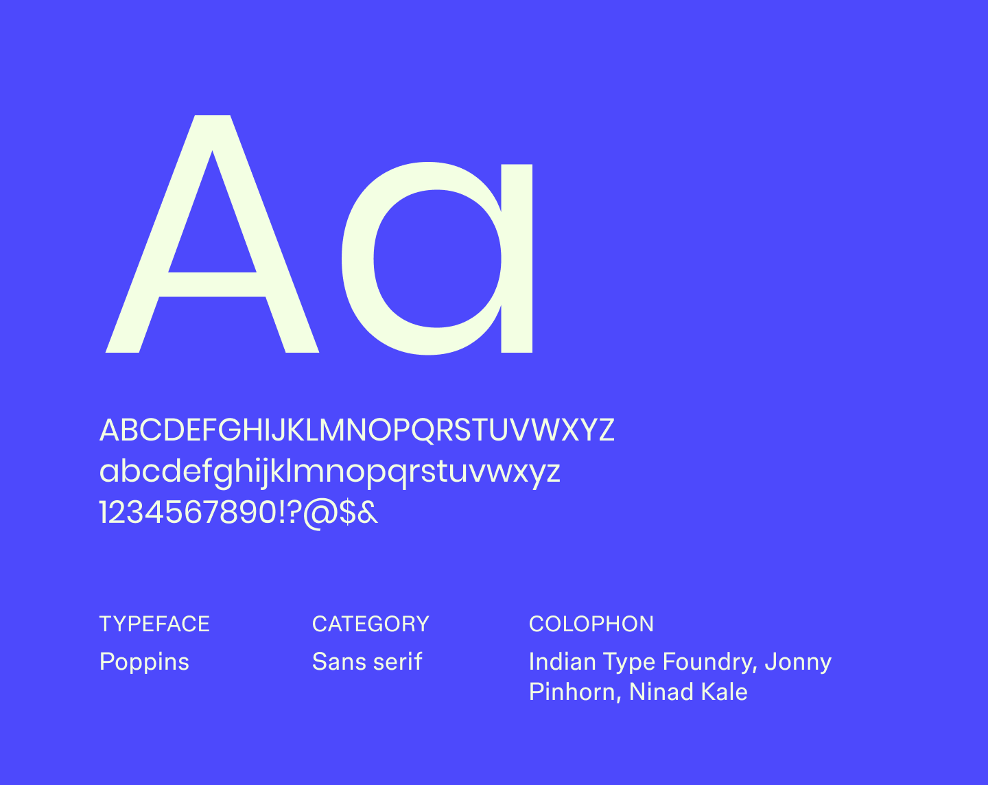 Example text using the sans serif font Poppins.