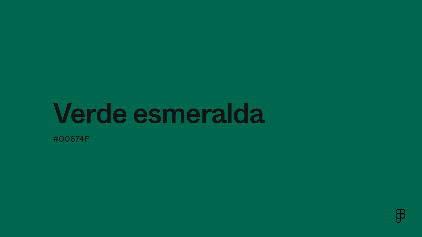 color verde esmeralda
