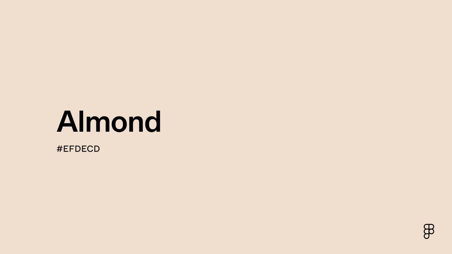 Almond color