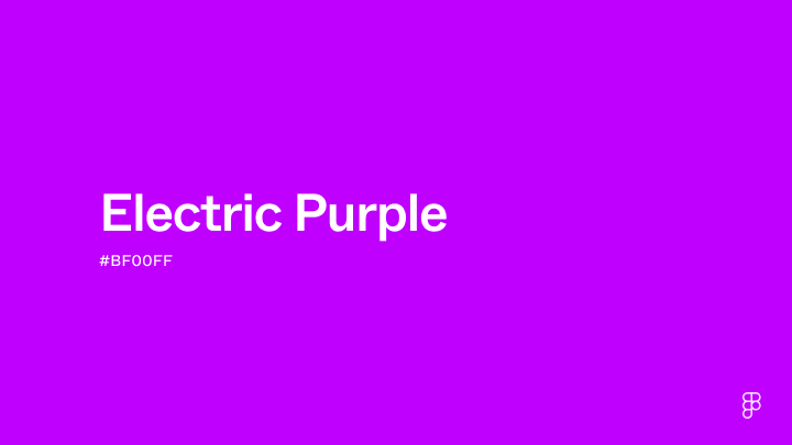 Advanced Ev Color Code Electric purple Color: Hex Code, Palettes & Meaning | Figma
