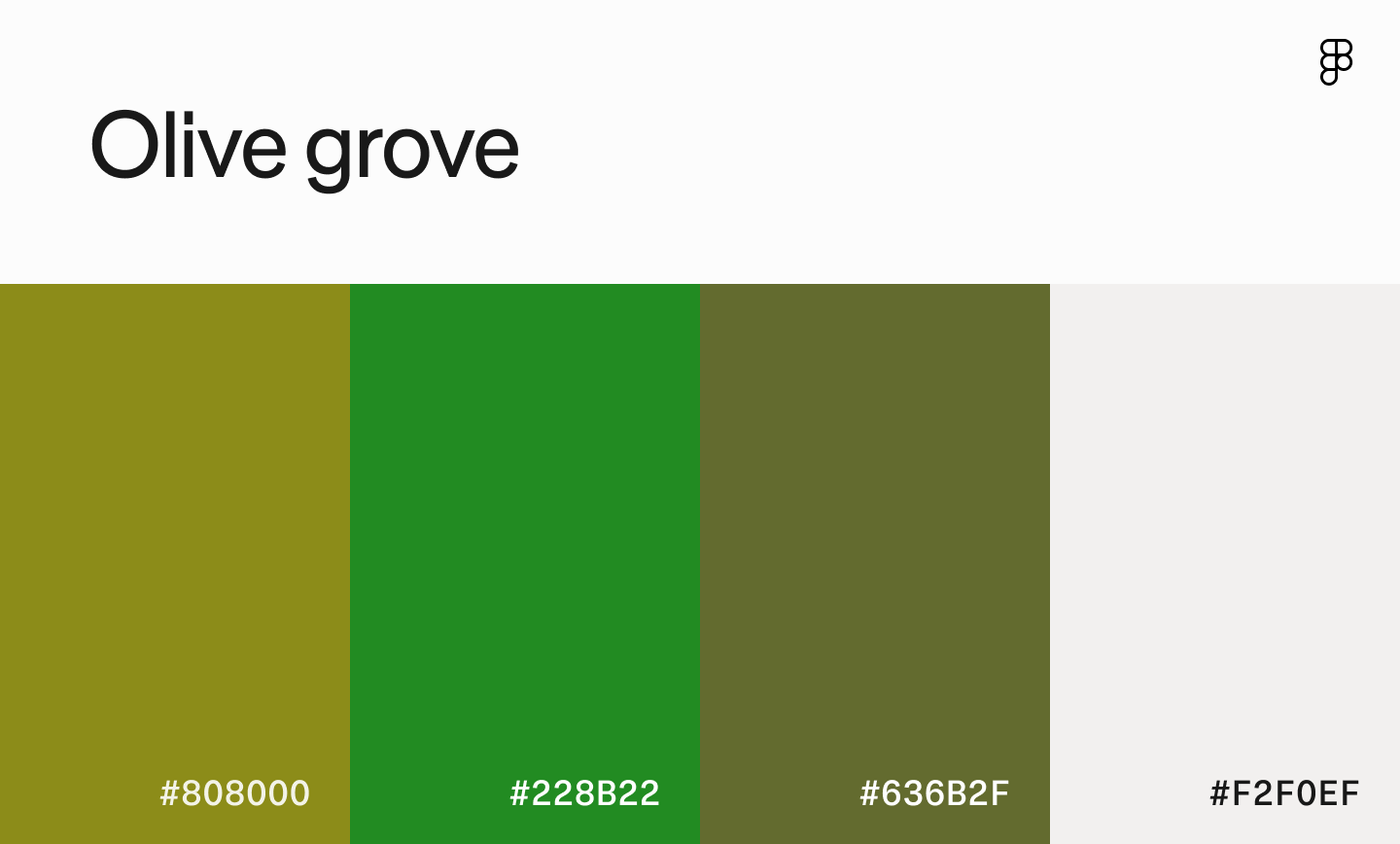 Olive grove color palette