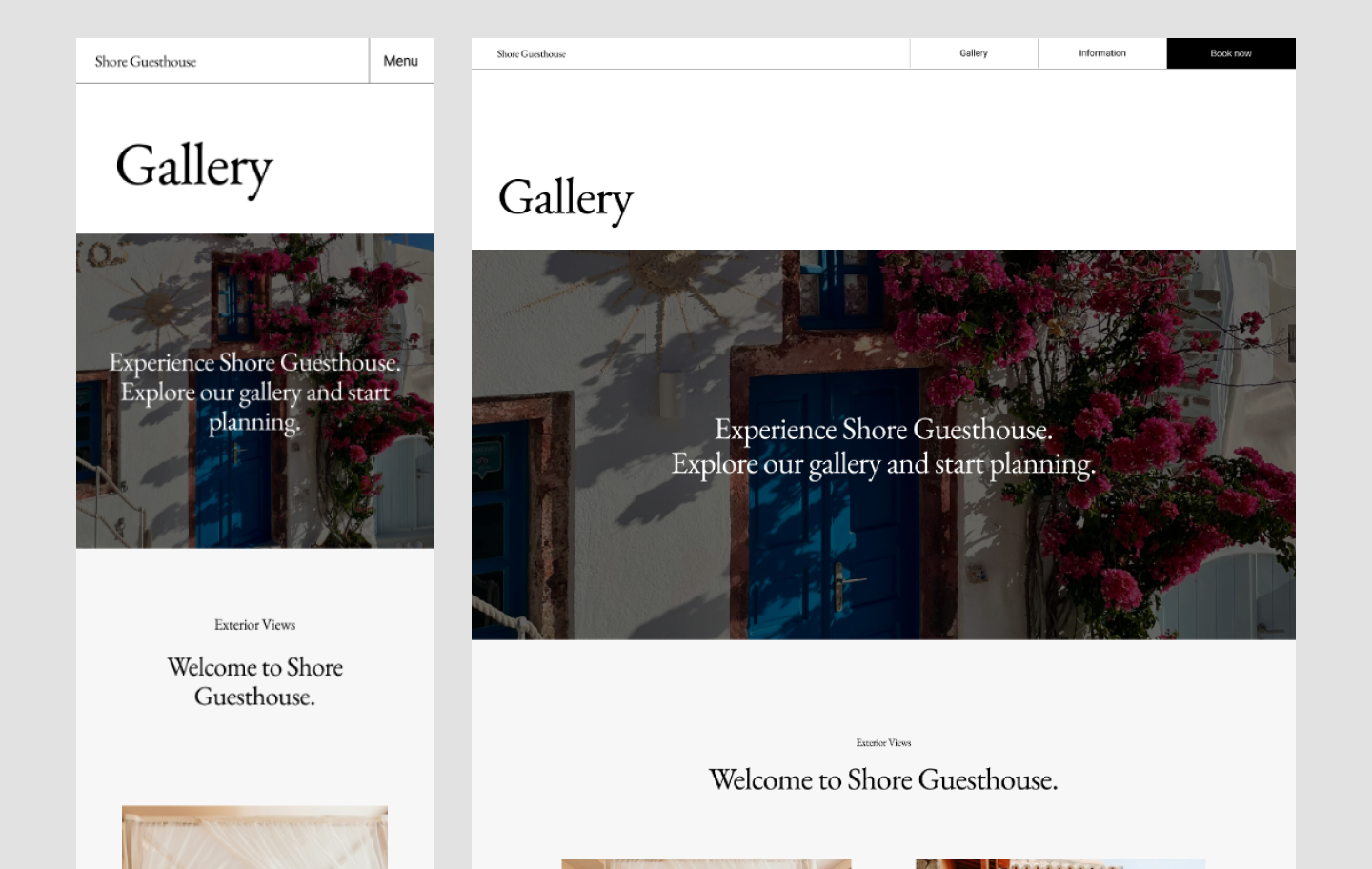 demonstration of the responsive design capabilities of the sophisticated vacation rental website template