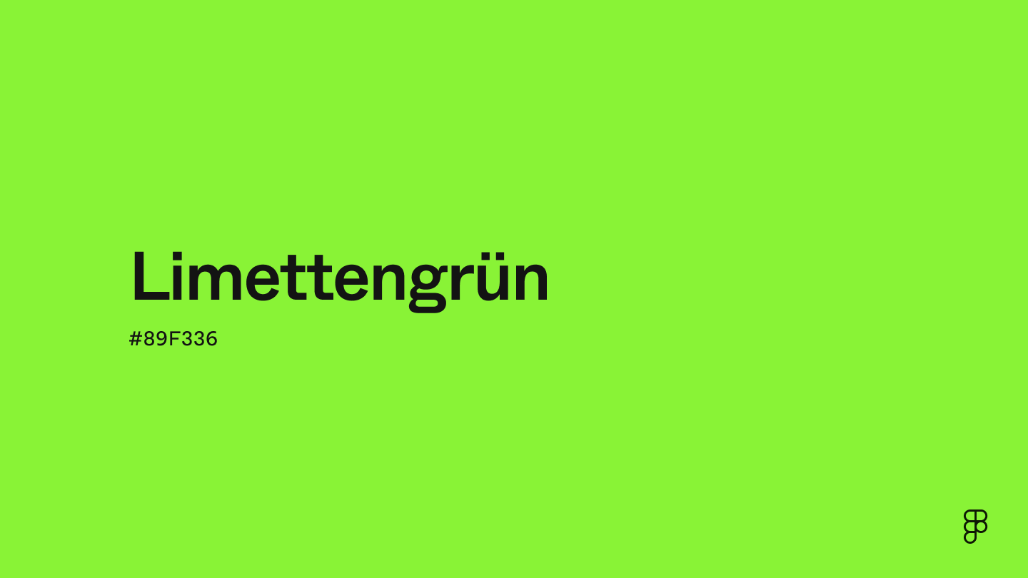 color Limettengrün