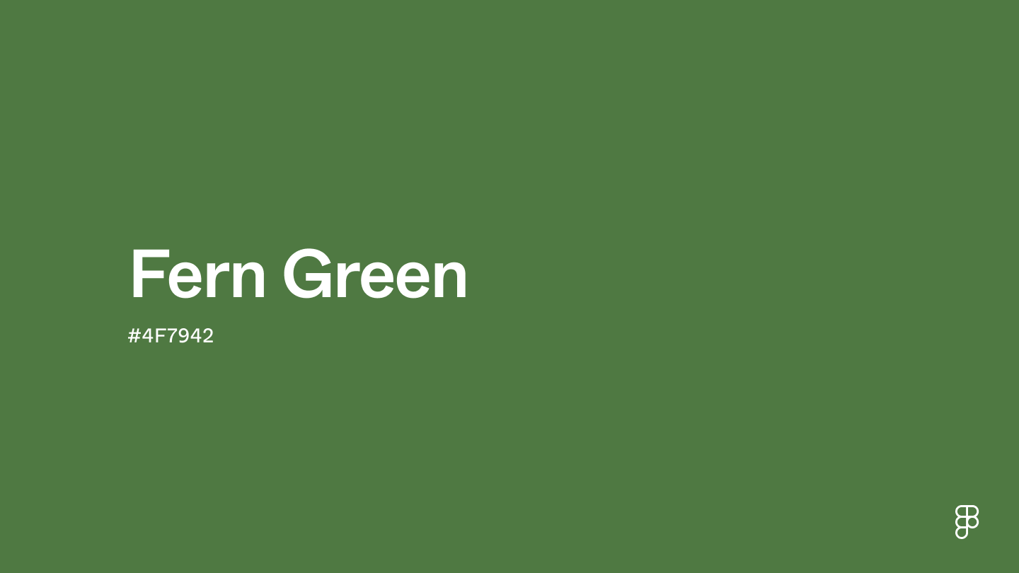 Fern green color