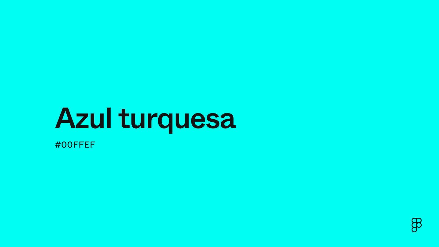 color Azul turquesa