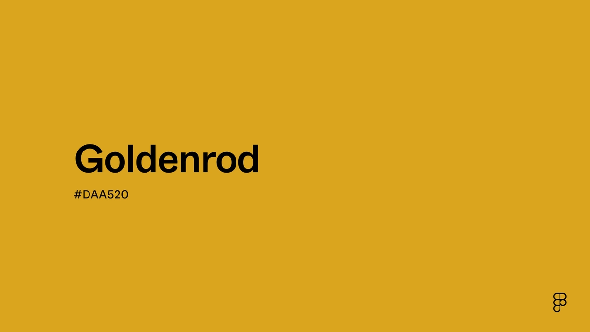 Goldenrod Color: Hex Code, Palettes & Meaning | Figma