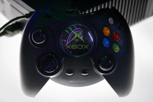 A black Xbox controller.