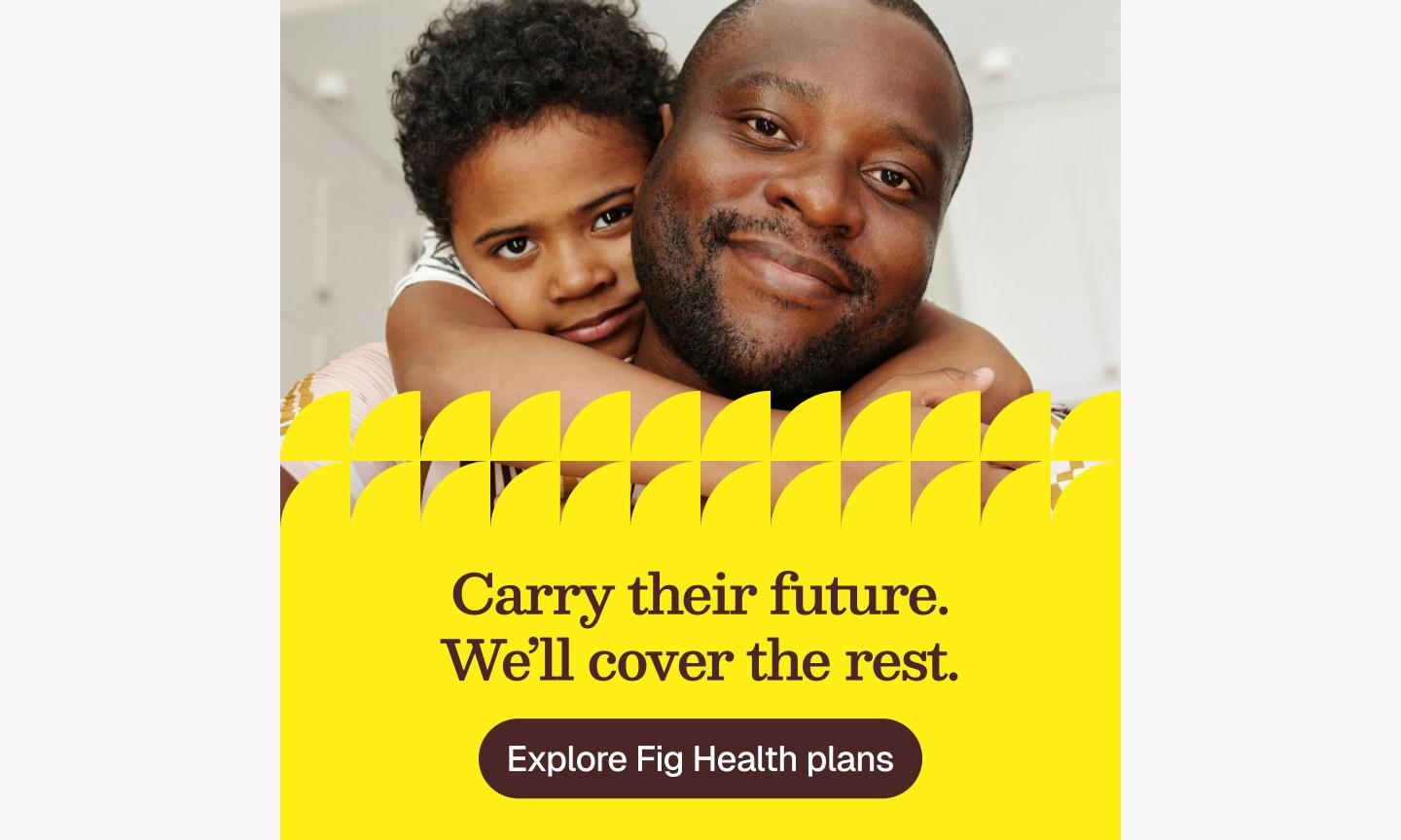 Figma’s warm health service Instagram ad template.