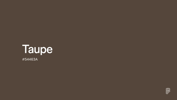 Couleur Taupe : Code Hex, Palettes & Signification | Figma