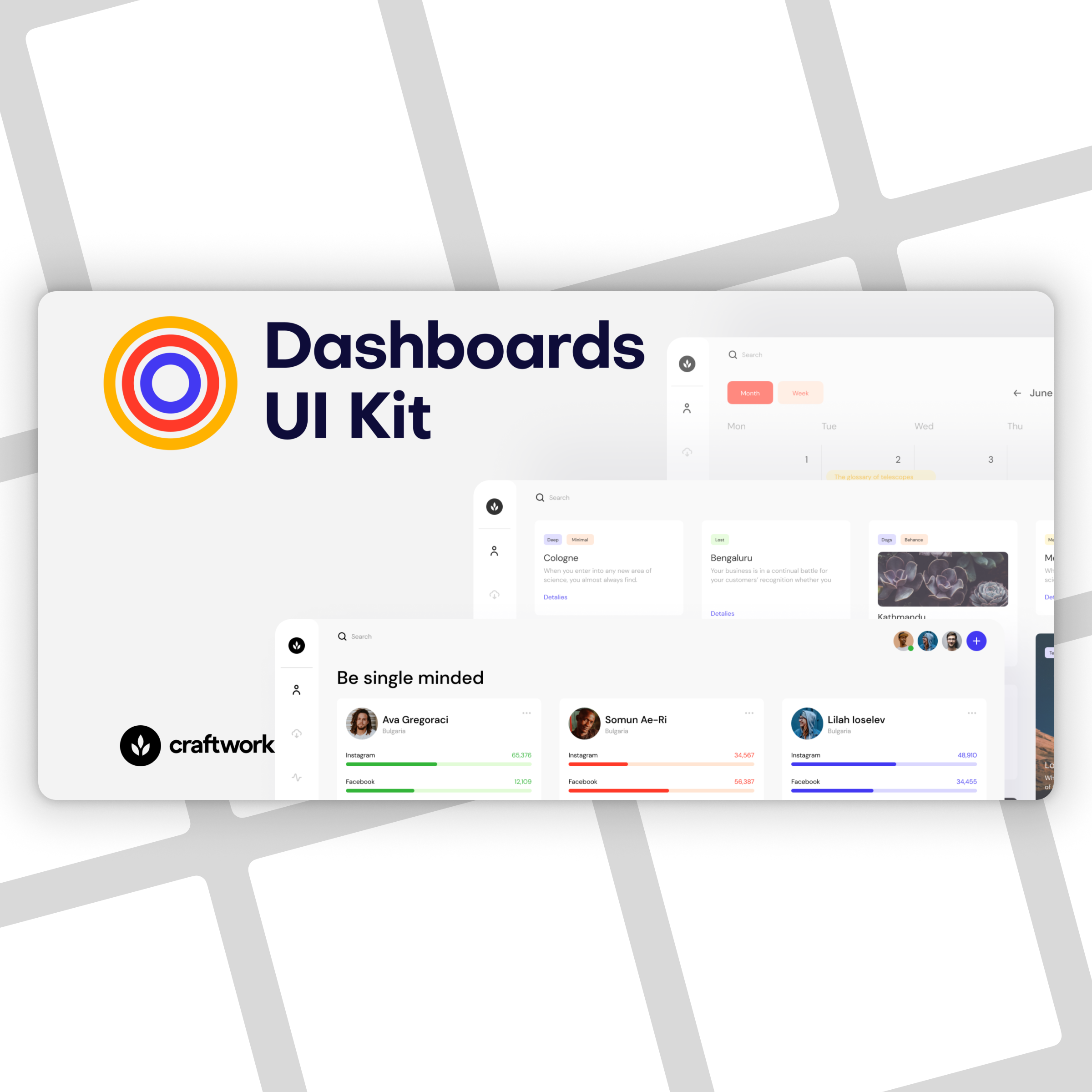50+ Free Dashboard Design Templates & Components | Figma
