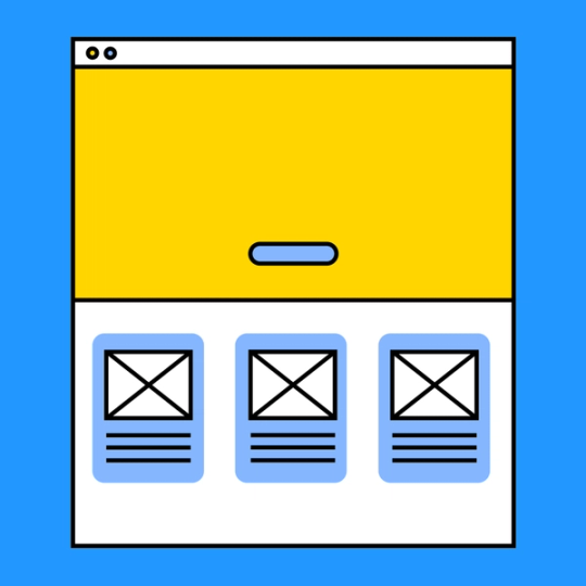 simple website wireframe