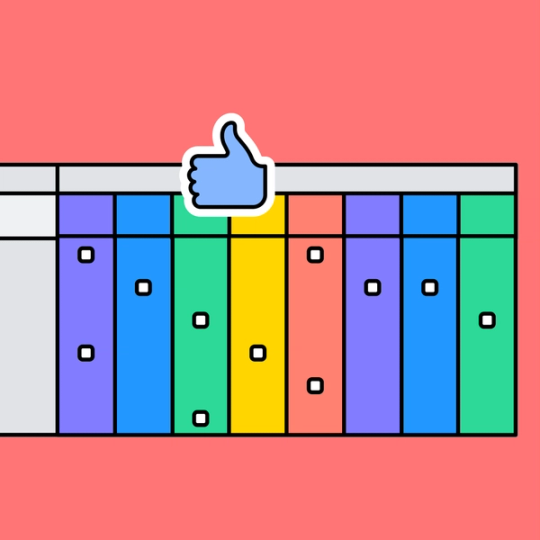 ステークホルダー分析図の上にサムズアップの絵文字