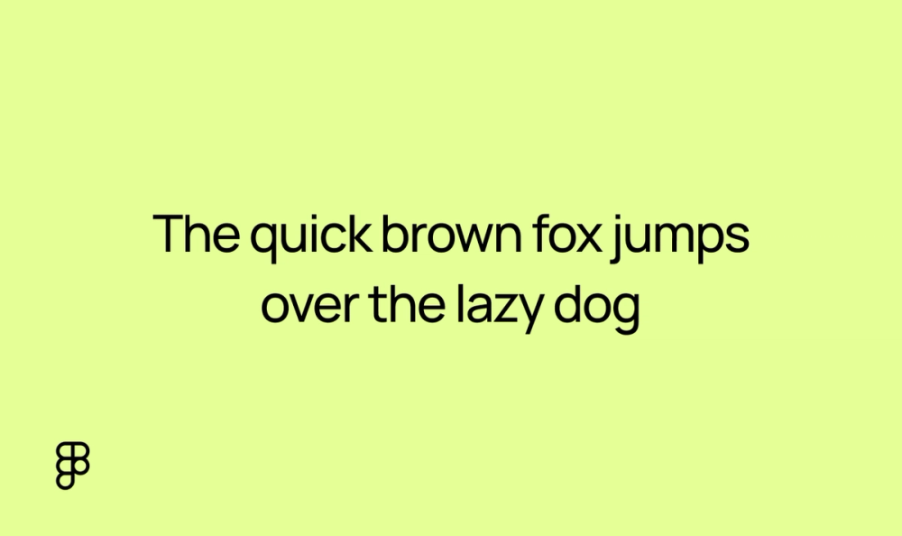 Example text showing Manrope font.