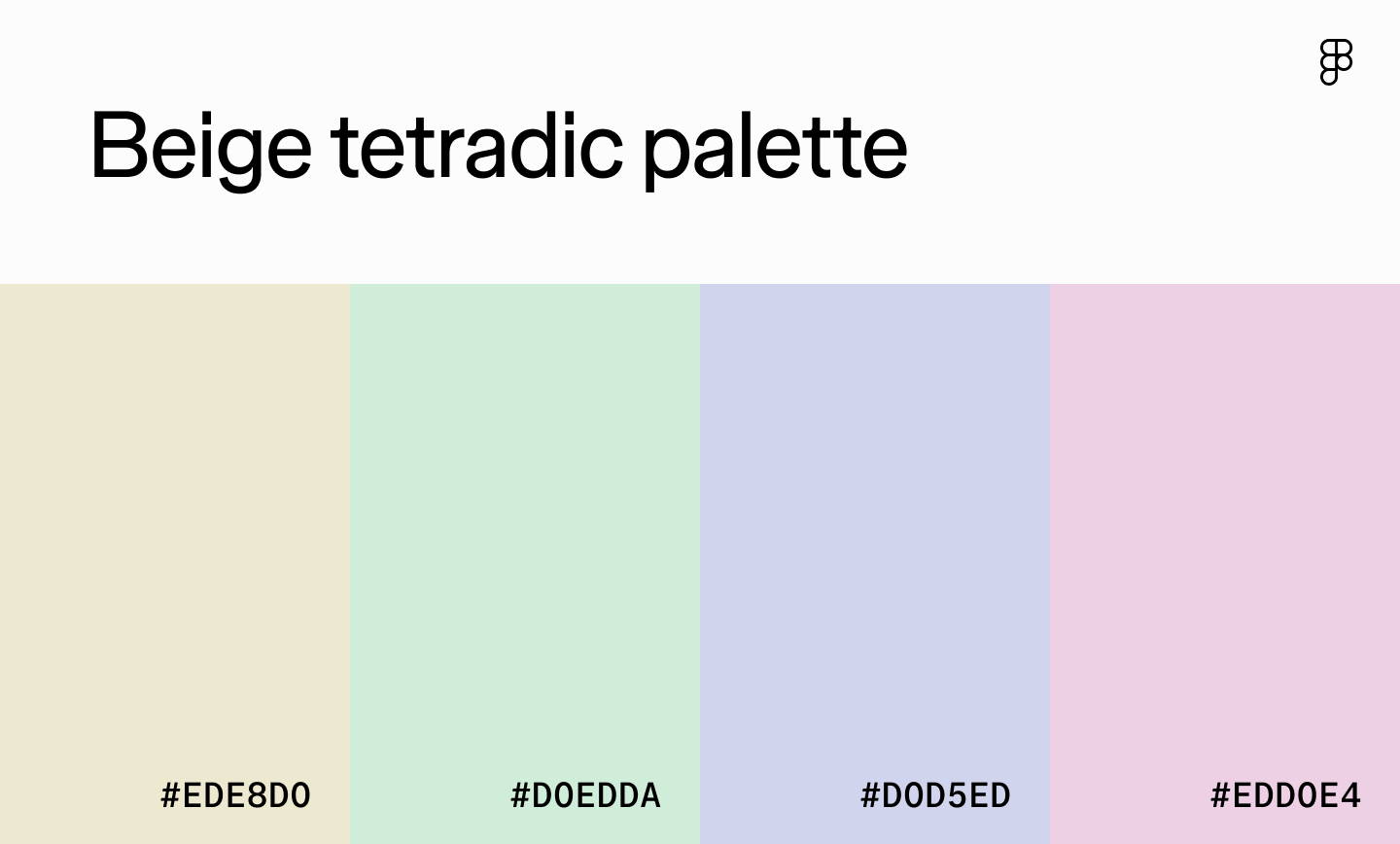 Beige tetradic palette