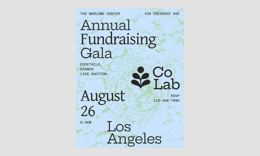 Gala announcement free flyer template.