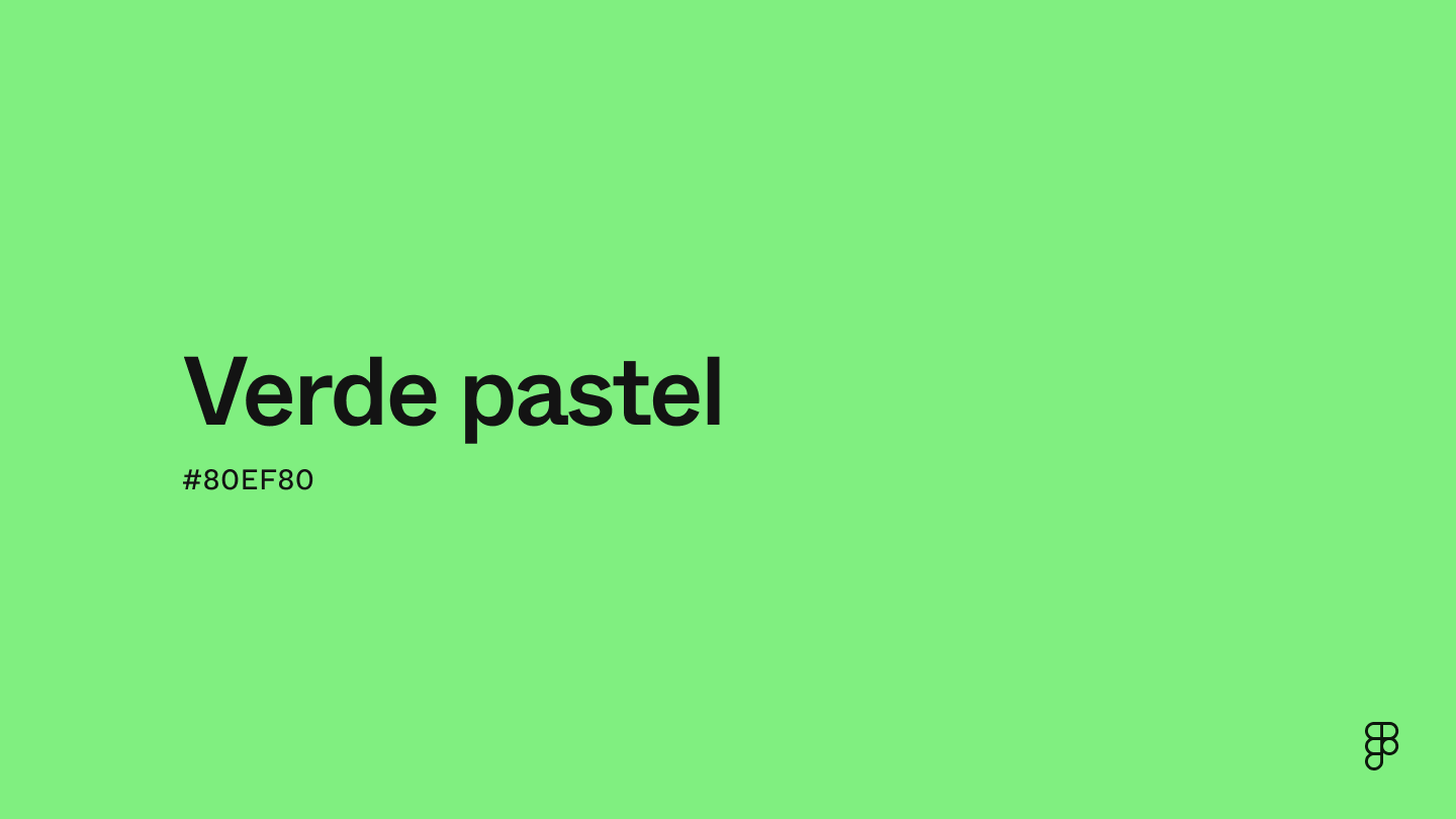 color Verde pastel