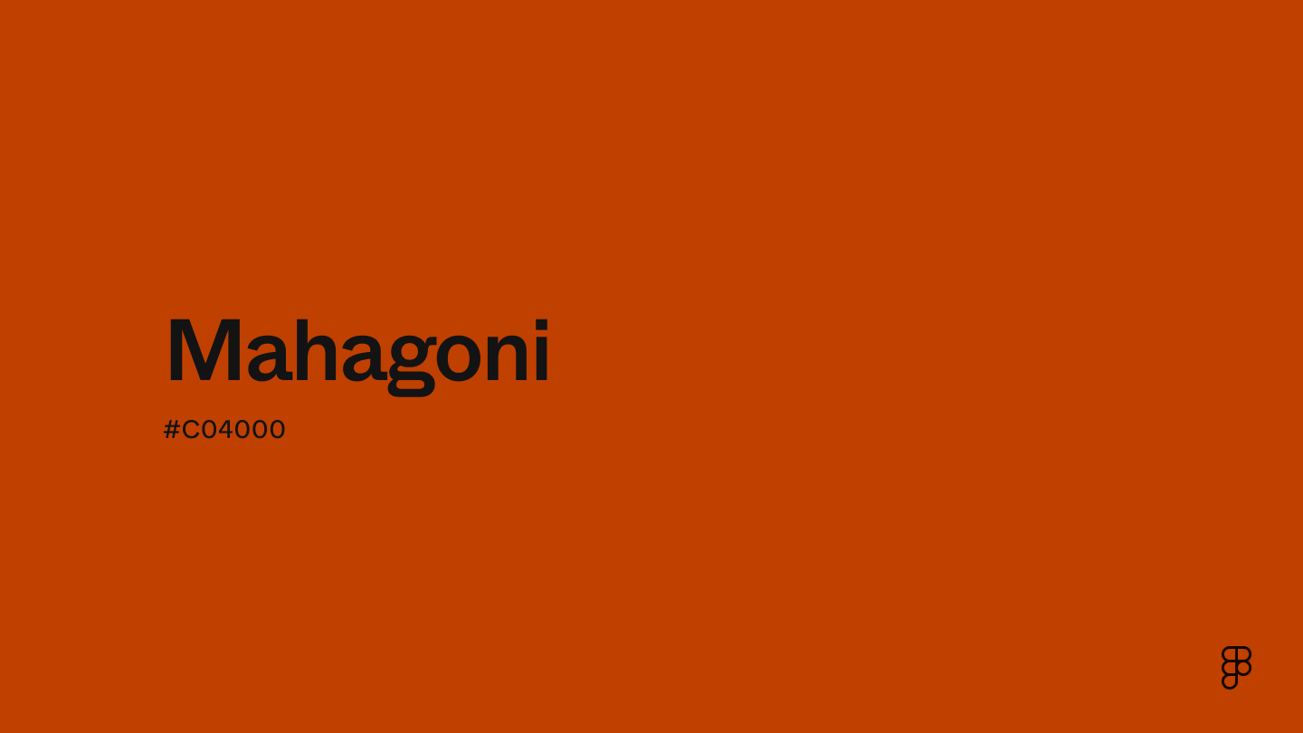 color Mahagoni