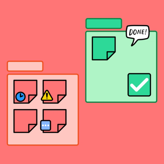 two to do lists with different project statuses