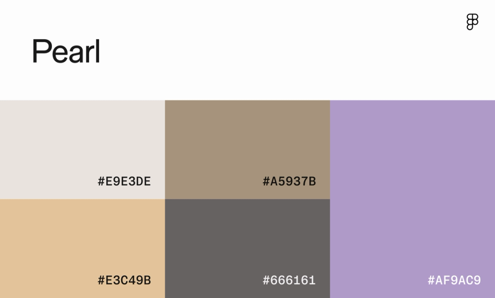 Brown color palette with purple accent.