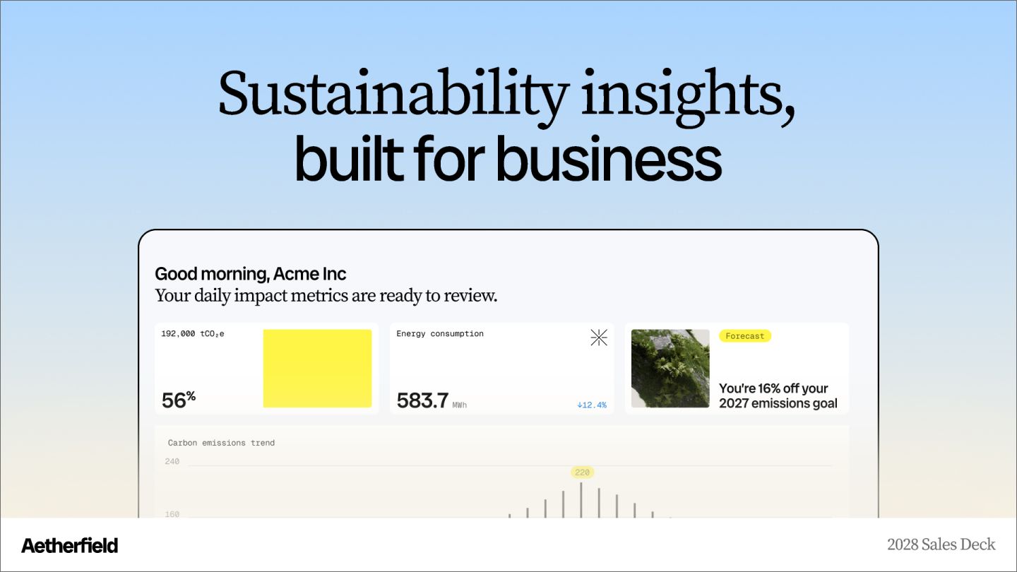 Modern sales pitch deck template 