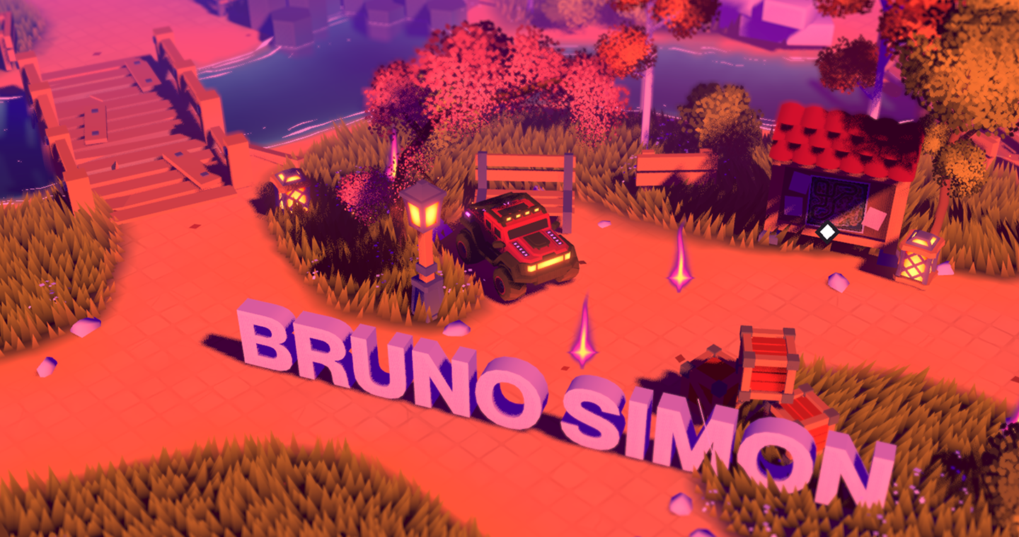 Bruno Simon’s portfolio website