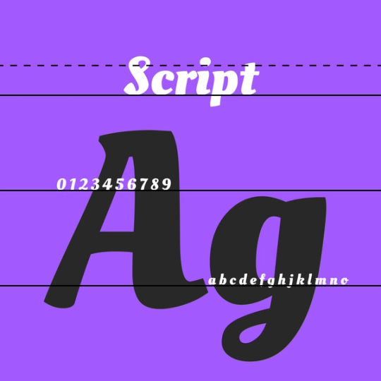 Script fonts | Figma font types