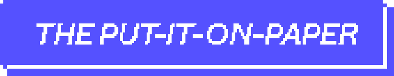 Der „Schreib es auf“-Ansatz