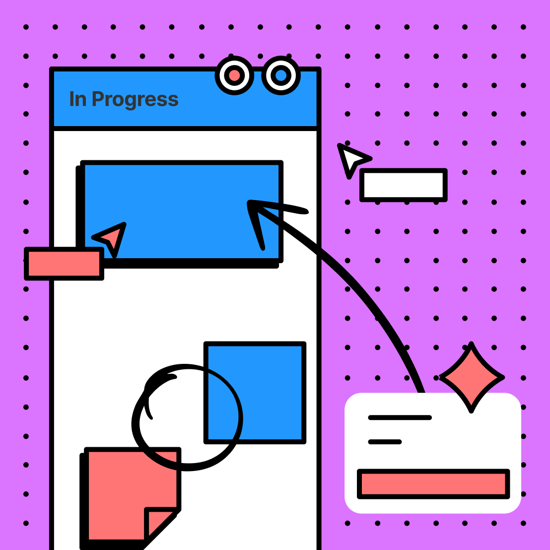in progress stage of a Kanban board