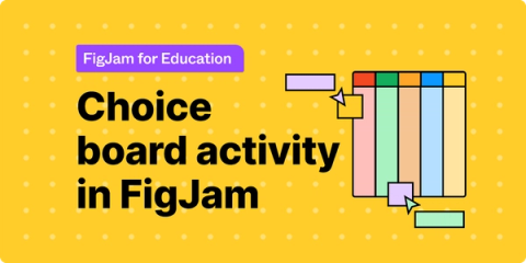 Choice board activity in FigJam