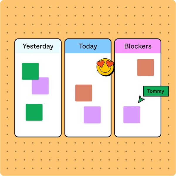 FigJamの毎日のスタンドアップテンプレート