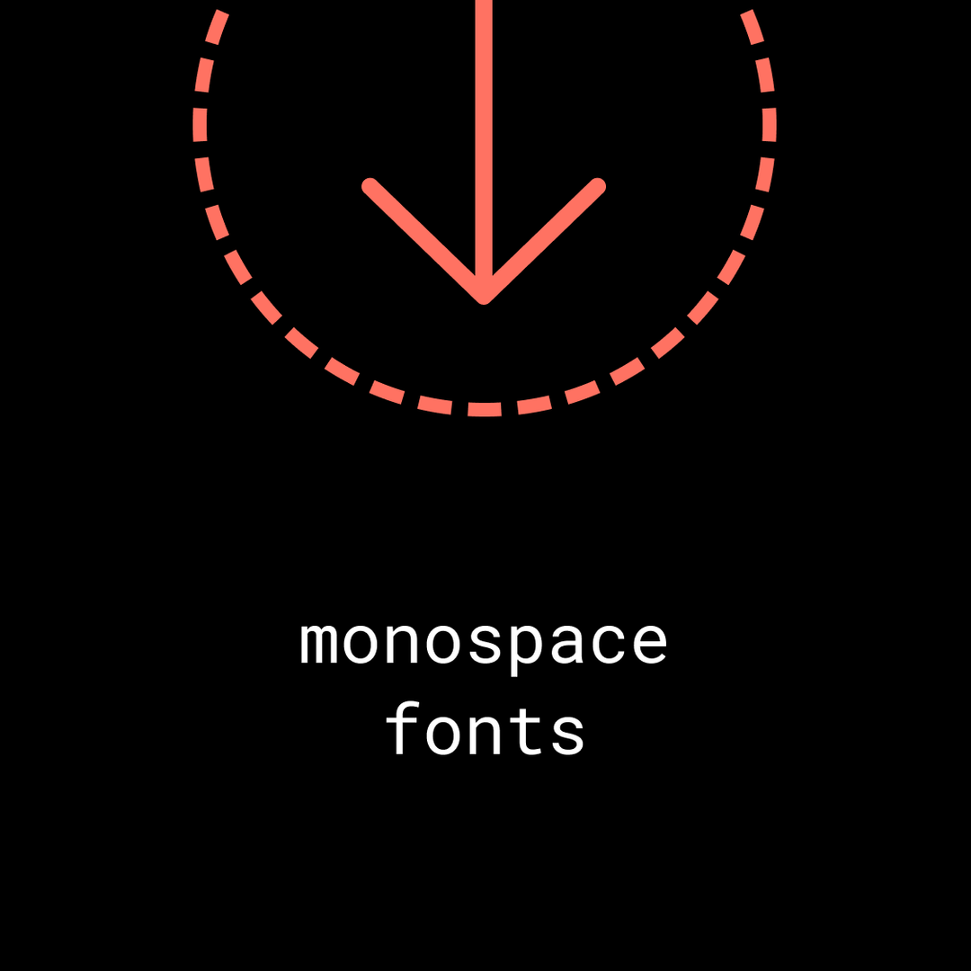 Monospace fonts
