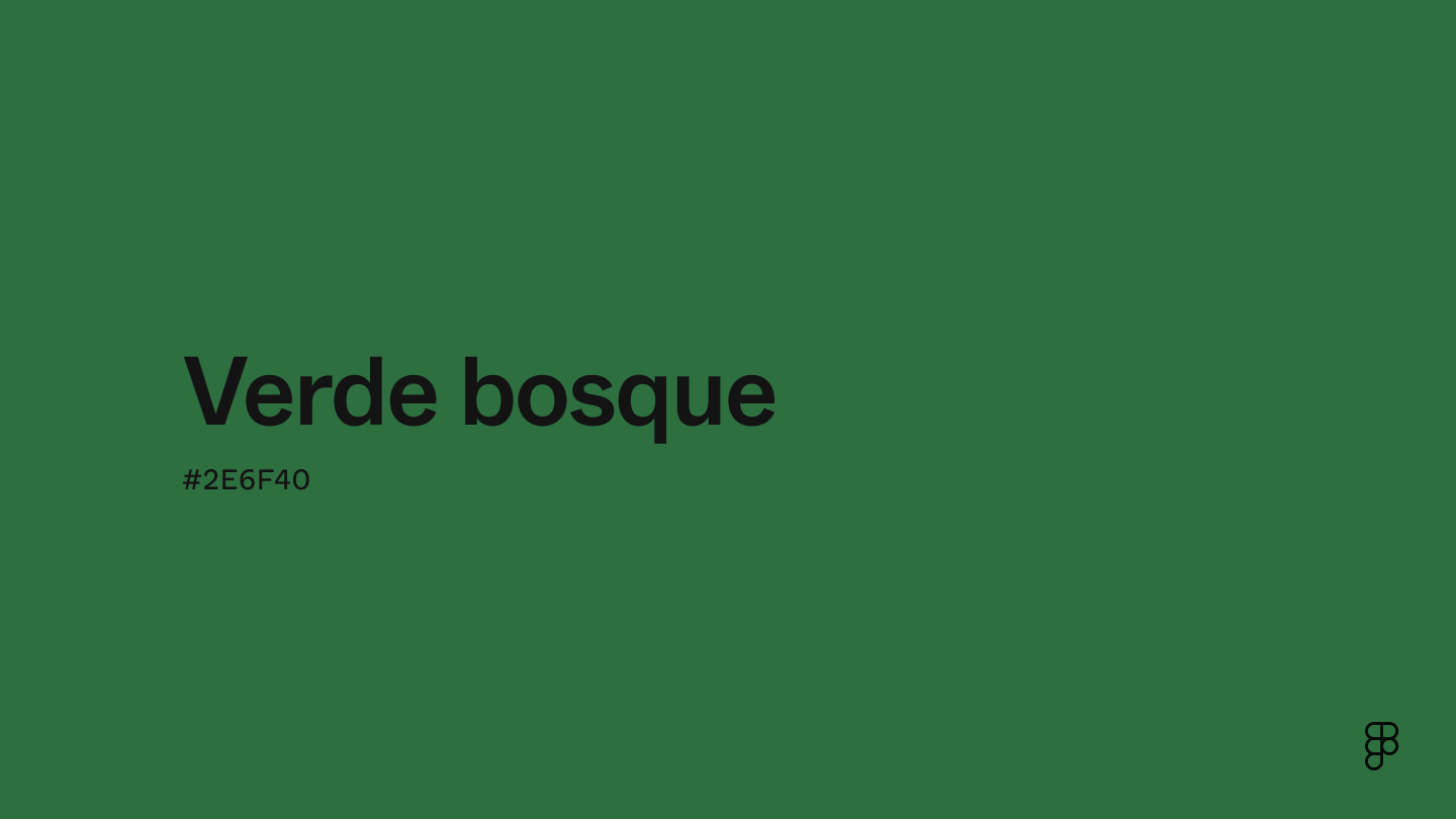 color Verde bosque