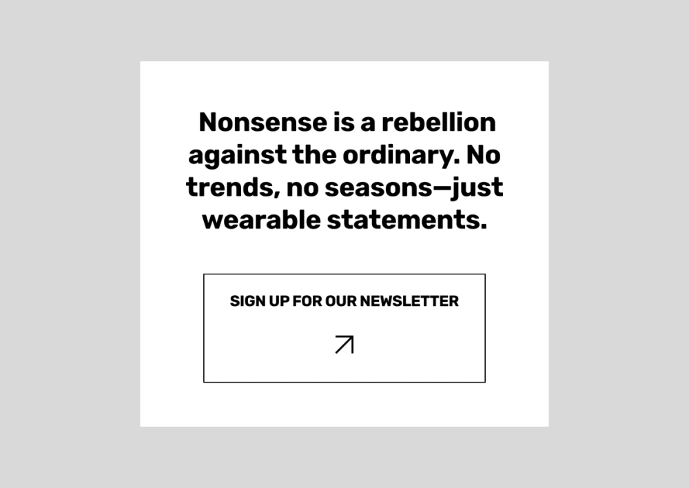  An example of a large CTA button in a mobile layout