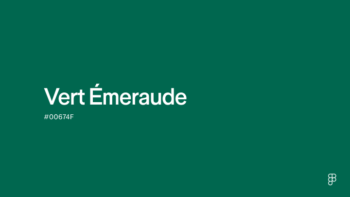 color vert émeraude