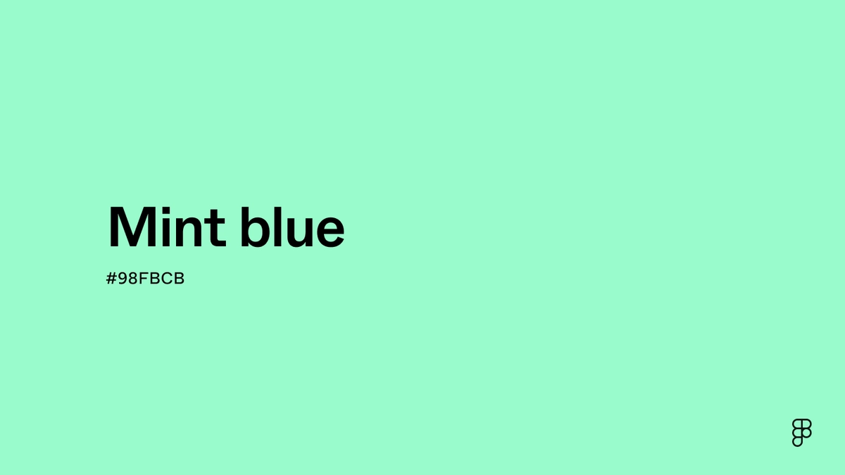 Mint Blue Color: Hex Code, Palettes & Meaning | Figma