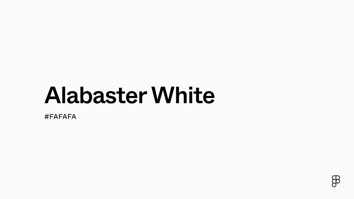 Alabaster White color
