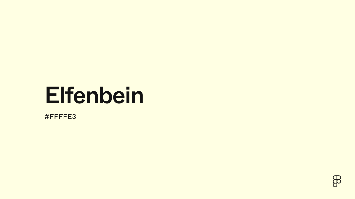color Elfenbein