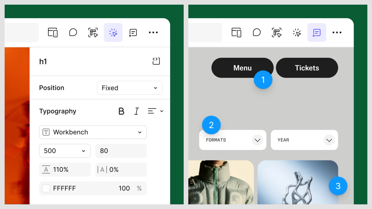 A properties panel and annotations, now in Figma Make