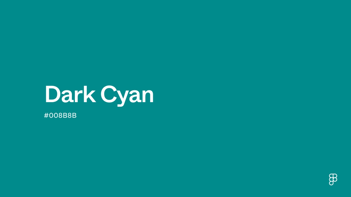 Dark Cyan Color: Hex Code, Palettes & Meaning | Figma