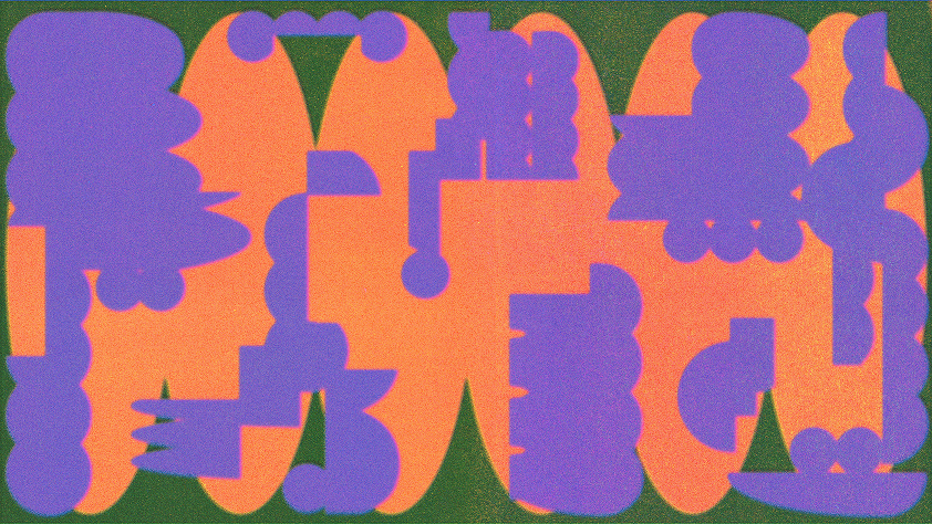 Abstract illustration of overlapping silhouetted heads in purple and orange, representing interconnected thinking — blog thumbnail for 'The TL;DR on MCP: Why context matters and how to put it to work'